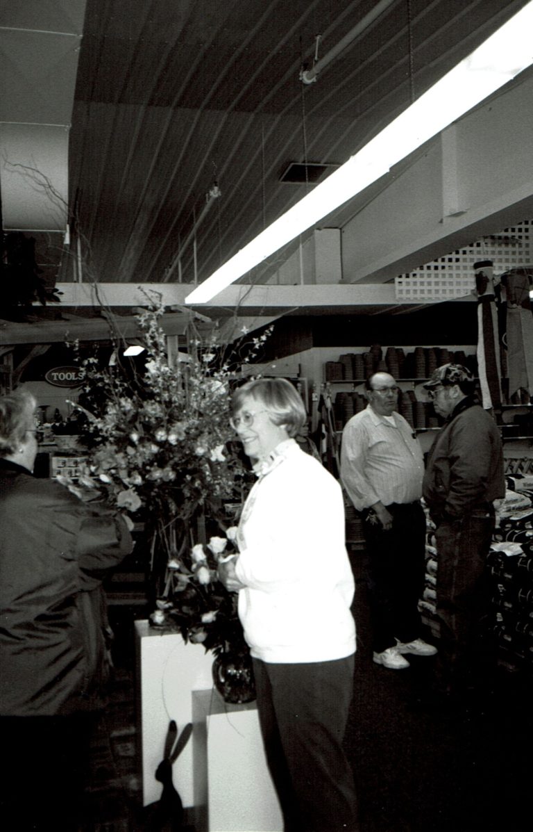 Faye Sargent at the store's open house.