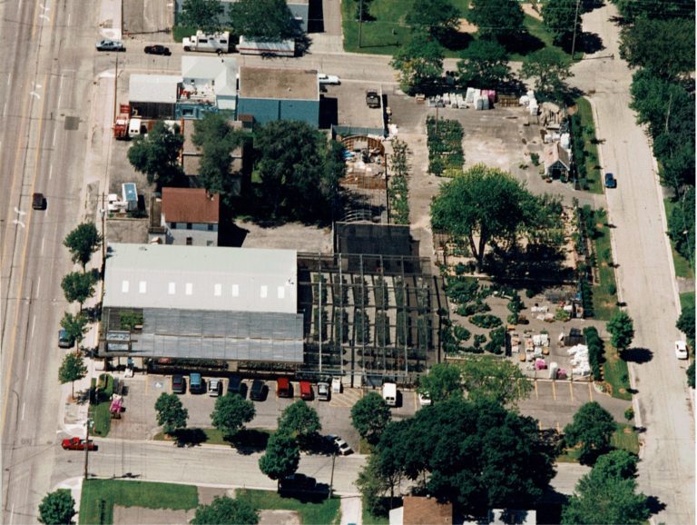 Aerial view of Sargent's on 2nd circa mid-90s.